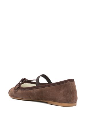 bow-detail ballerina DOUUOD KIDS | BAL580MARRONE